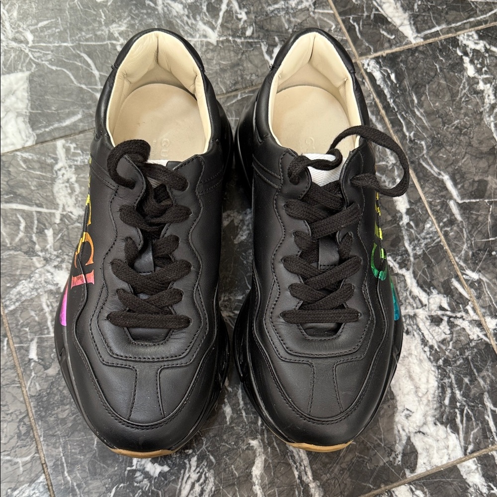 Gucci Black Multicolor Sneakers